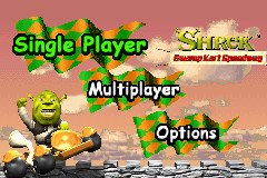 Shrek - Swamp Kart Speedway Title Screen